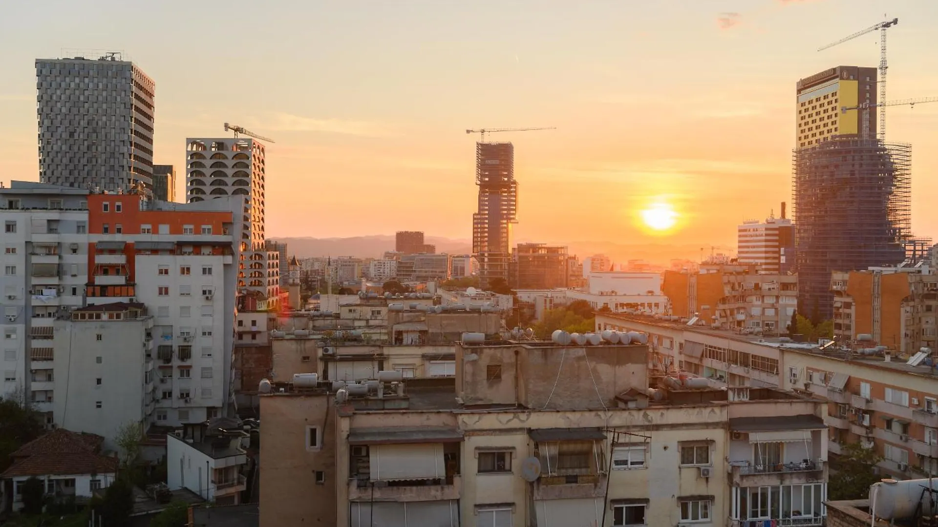 Terrace Tirana Cityscape 2 Albania
